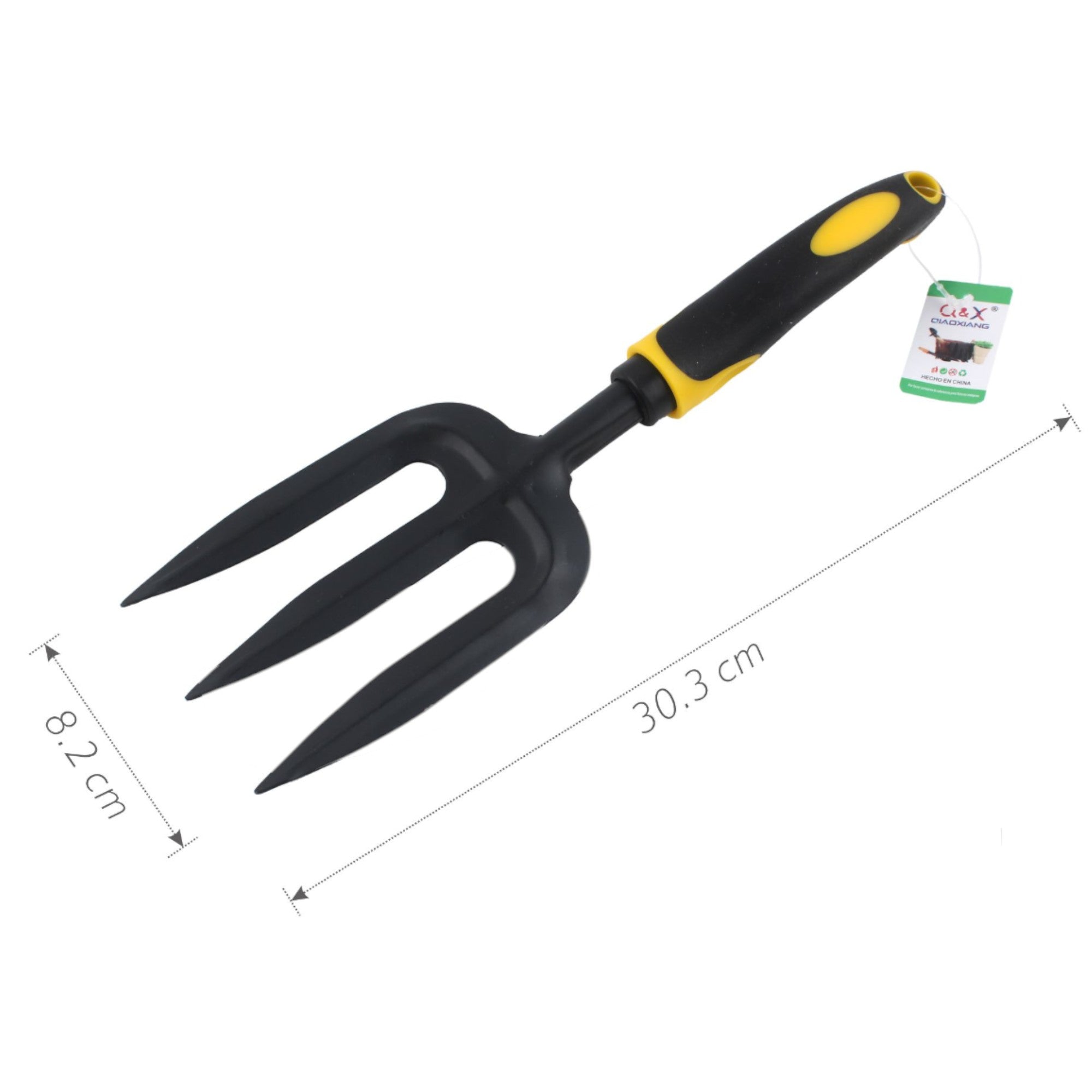 Pala de Tres Puntas Mango Amarillo y Negro XL-2085G