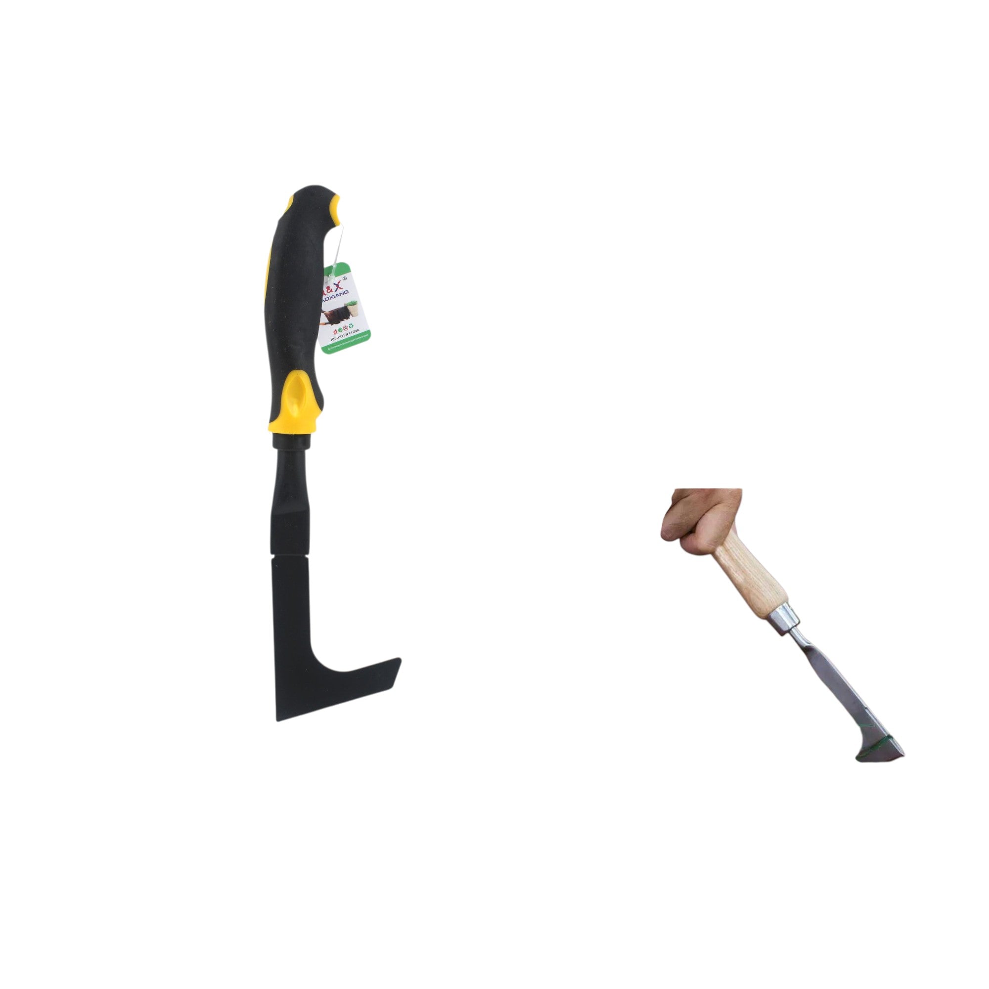 Cuchillo cortahierbas XL-2085M mango amarillo/negro 30 × 7,3 cm