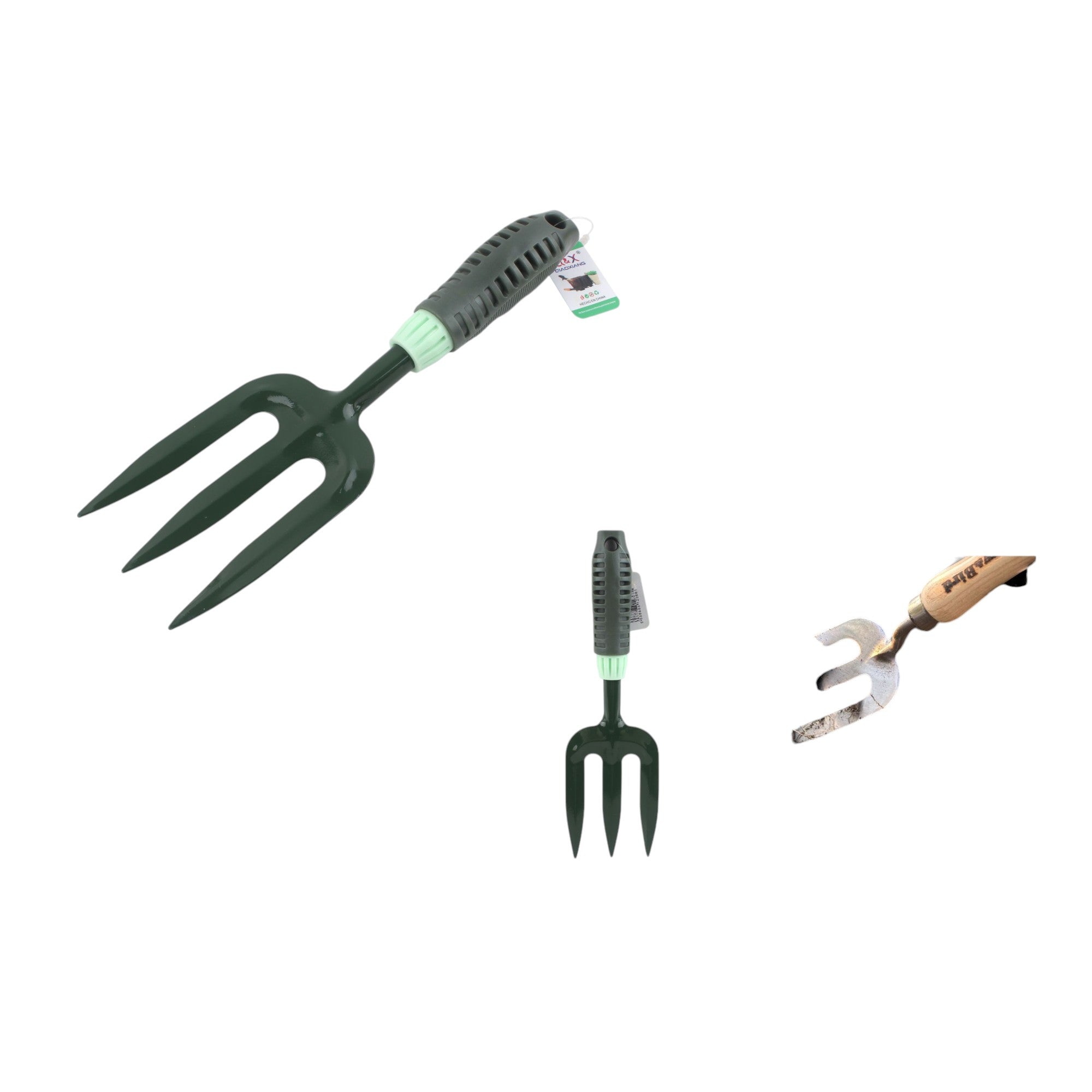 Horquilla de jardín XL-2020 de tres puntas 28,5 × 8,2 cm