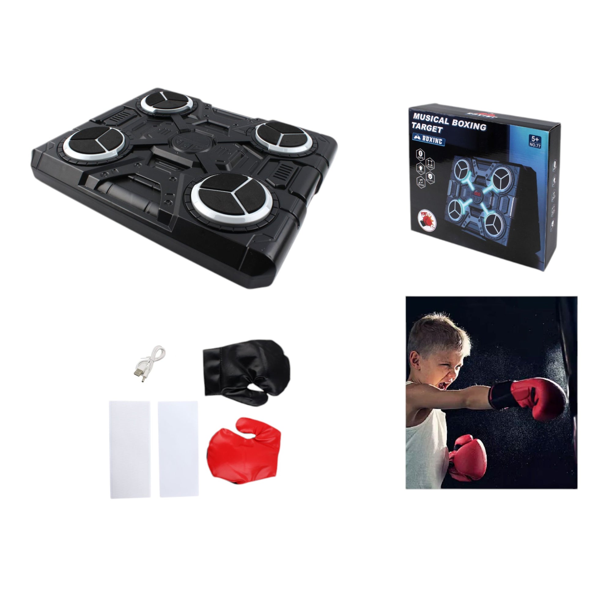 Diana de boxeo con luz y musica 77-1 (version bluetooth)