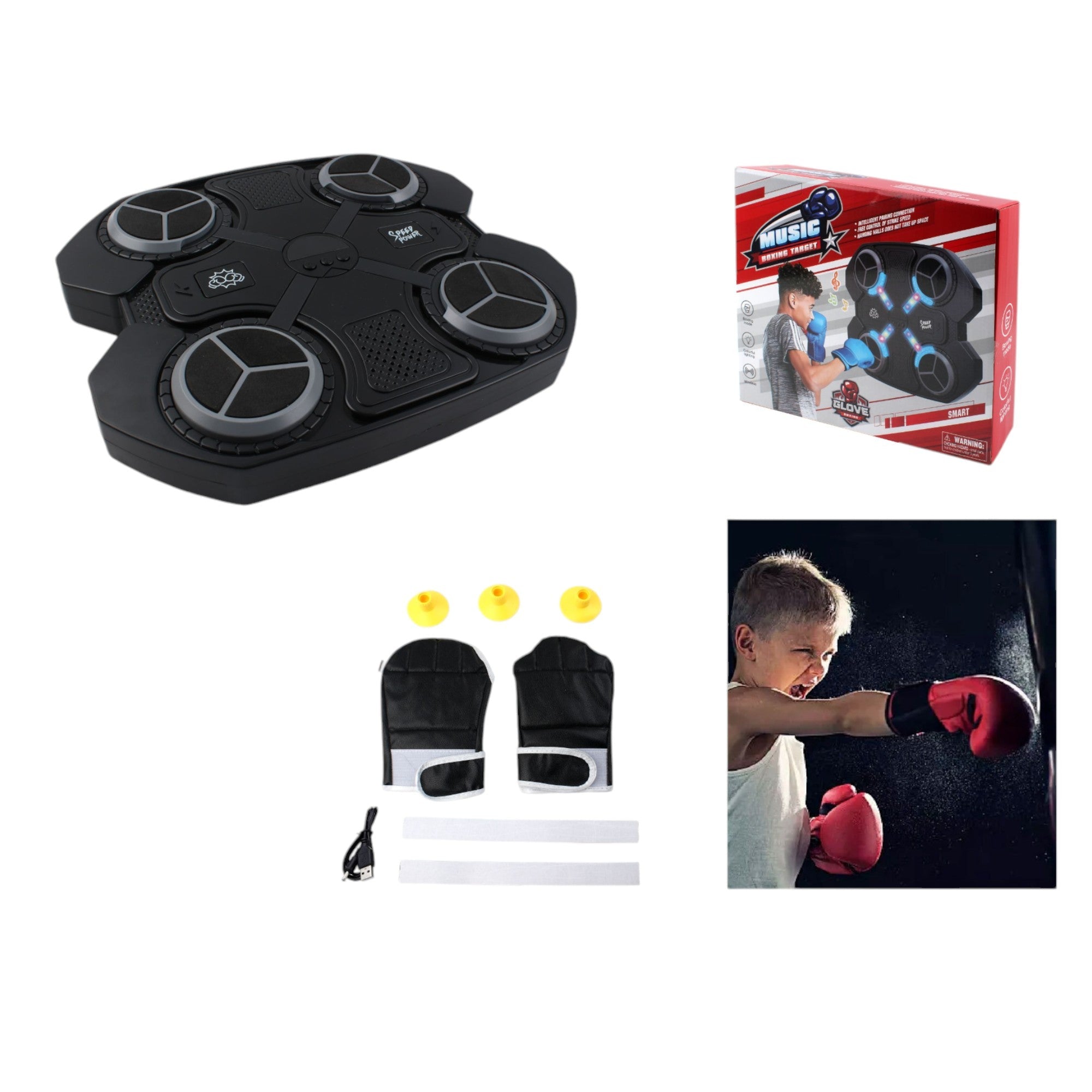 Diana de boxeo con cuatro objetivos