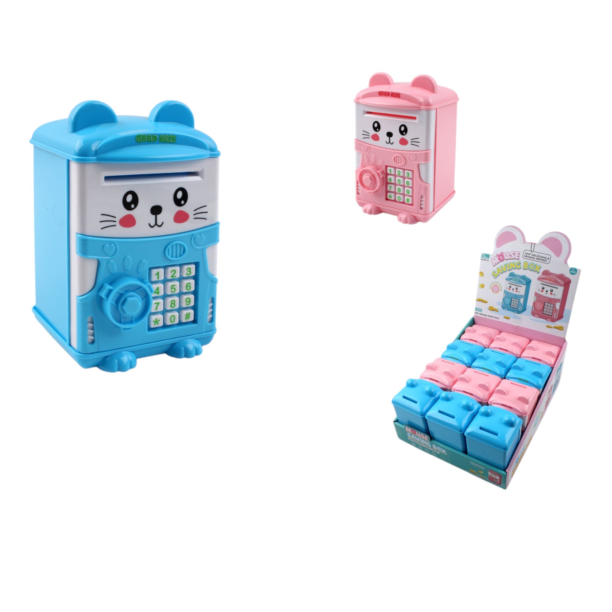 Alcancía Infantil Electrónica con Forma de Ratón