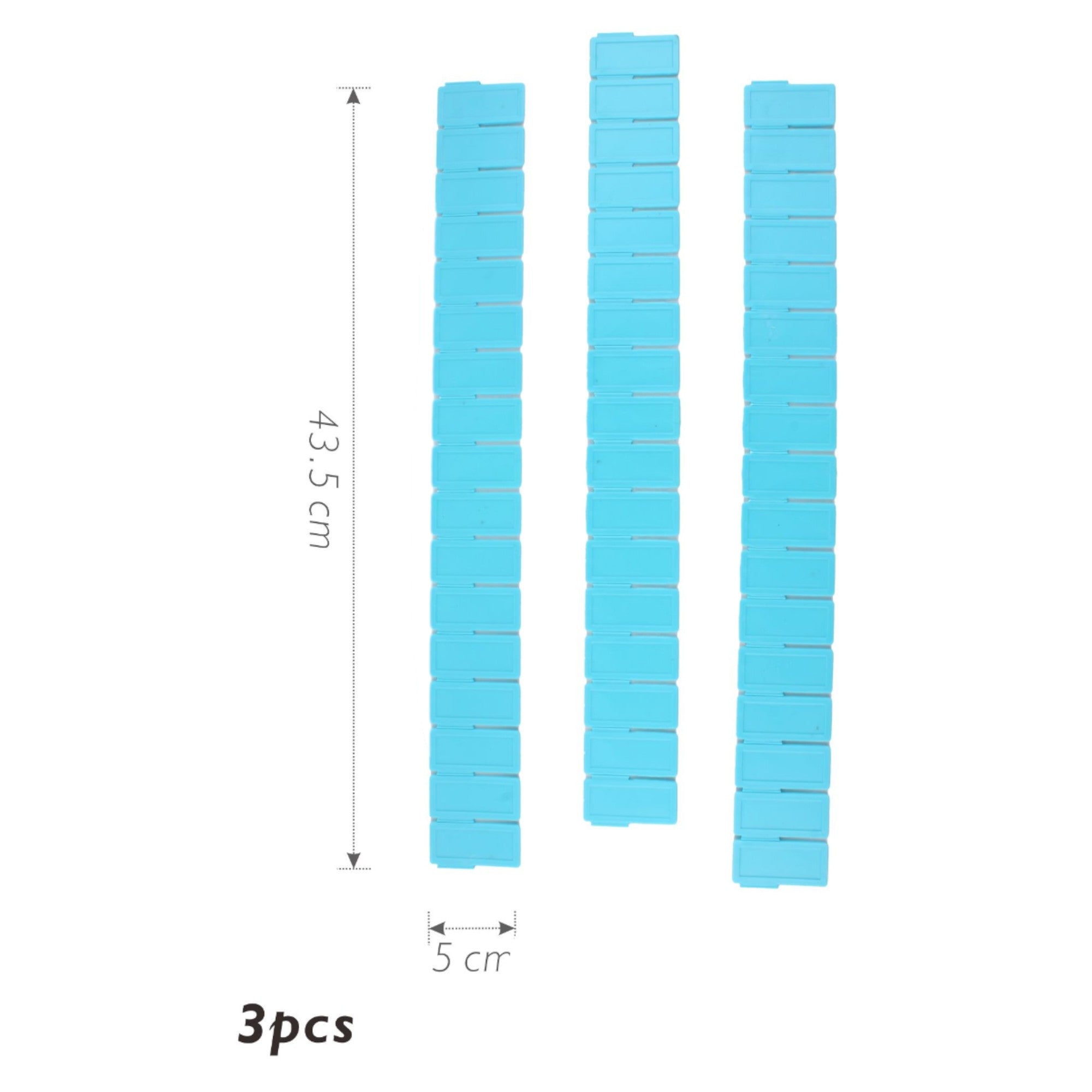 Pack 3 unidades Placa Divisoras para cajon 43,5 x 5 cm