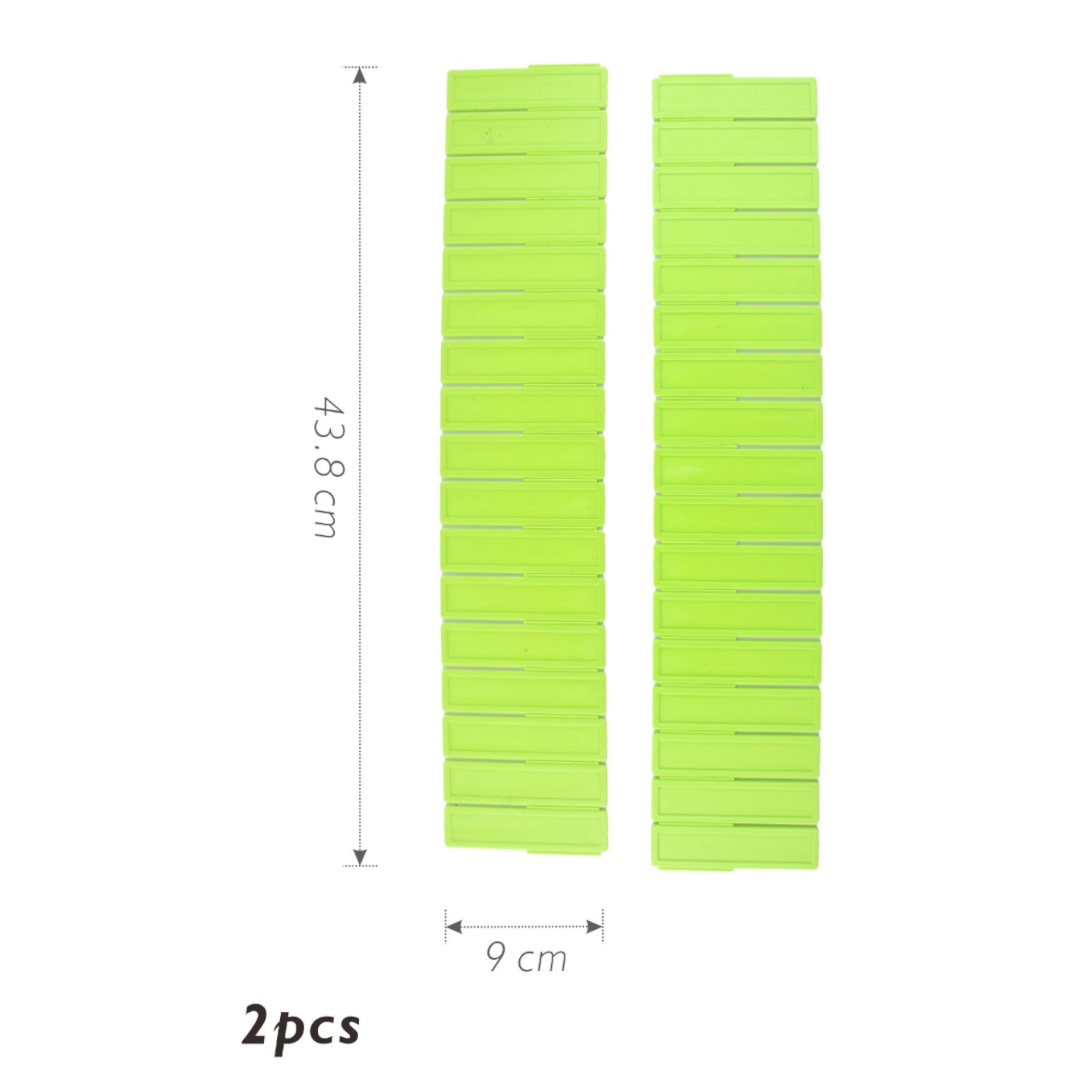 Pack 2 unidades Placa Divisoras para cajon 43,8 x 9 cm