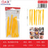 Set de herramientas para cerámica de plástico, 7 piezas, color amarillo