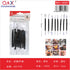 Set de herramientas para modelado, 8 piezas, color negro