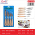 Set espátulas cola de pez 5 piezas color madera natural