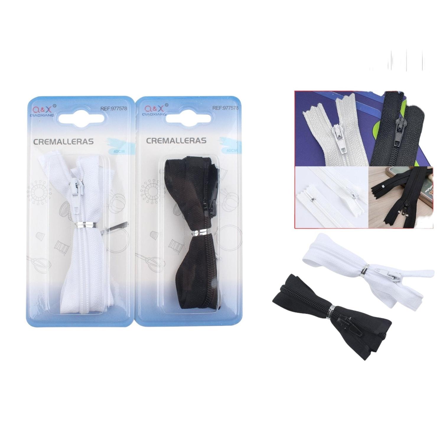 Pack de Cremalleras de Nylon 40 cm