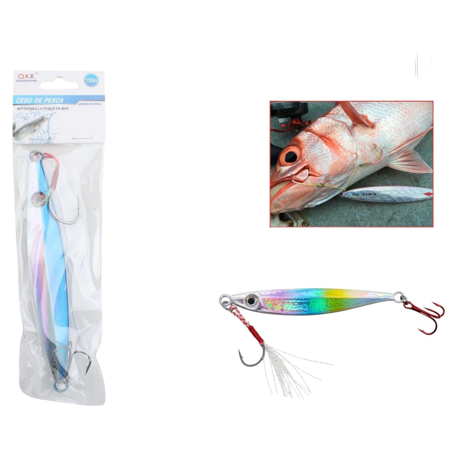 Pez De Plomo 1011-150G Con Anzuelo De Tres Garras