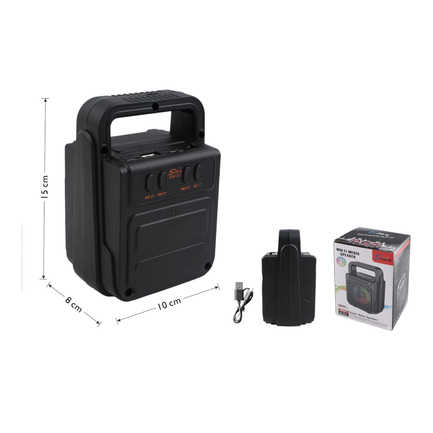 Parlante Bluetooth Modelo GTS-1362 Compacta con Manilla