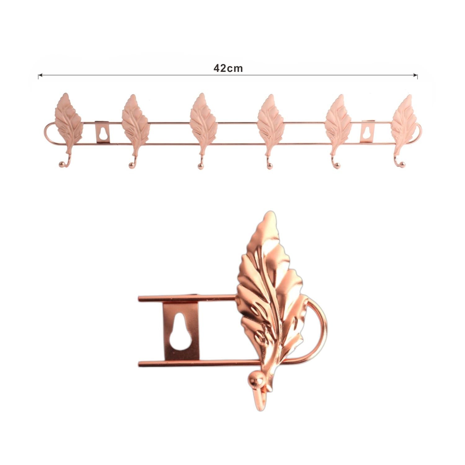 Lx93-6 Ganchos De Hoja Pequeña De Oro Rosa