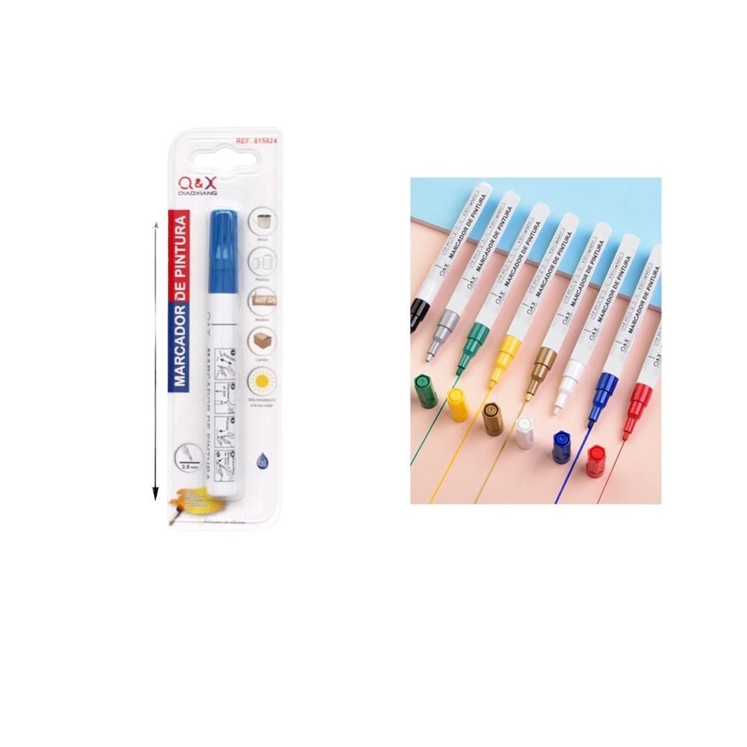 Marcador de Pintura Q&X - Color Azul