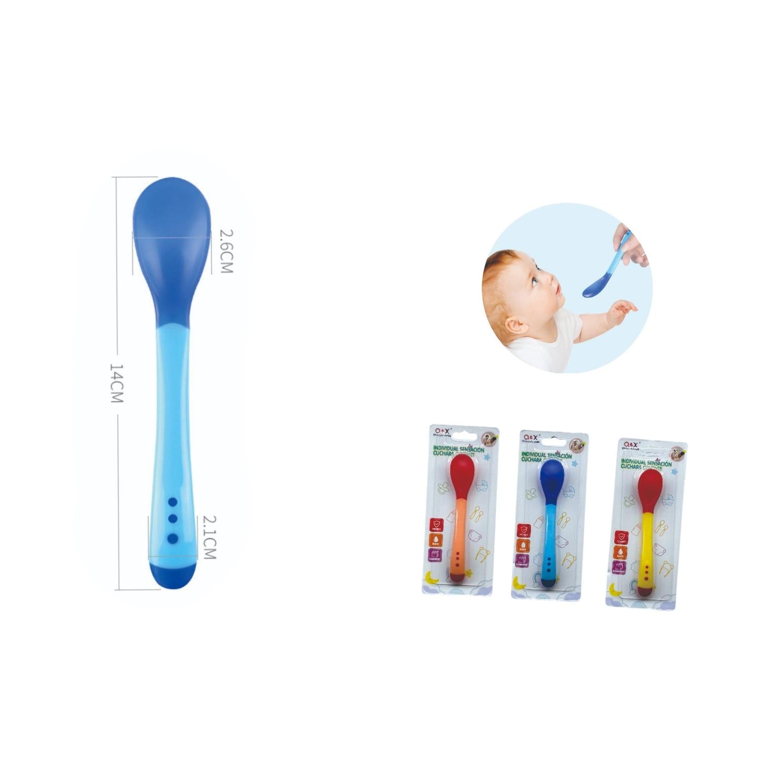 Cuchara con sensor de temperatura