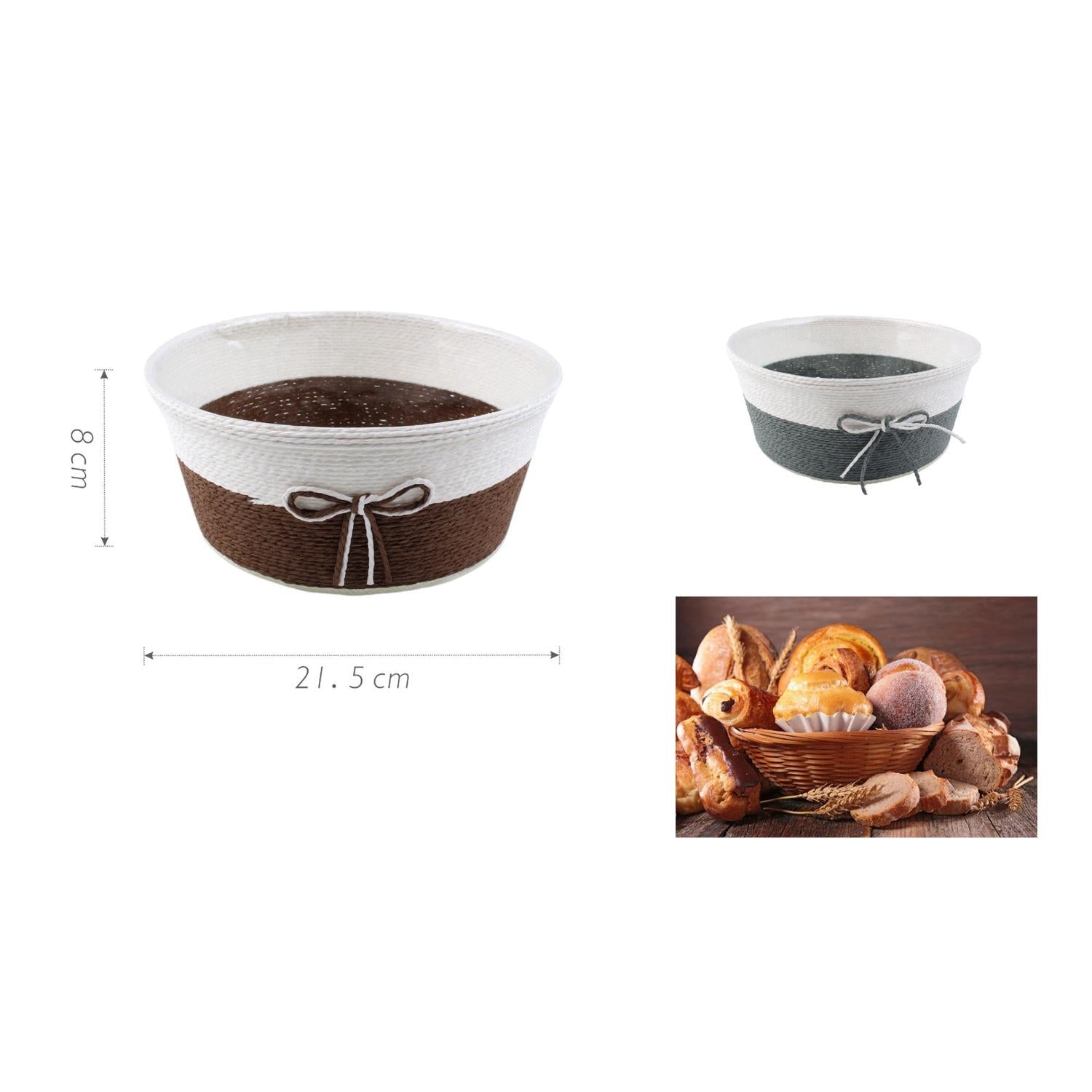 Cesta de mimbre para pan 21.5 x 8 cm