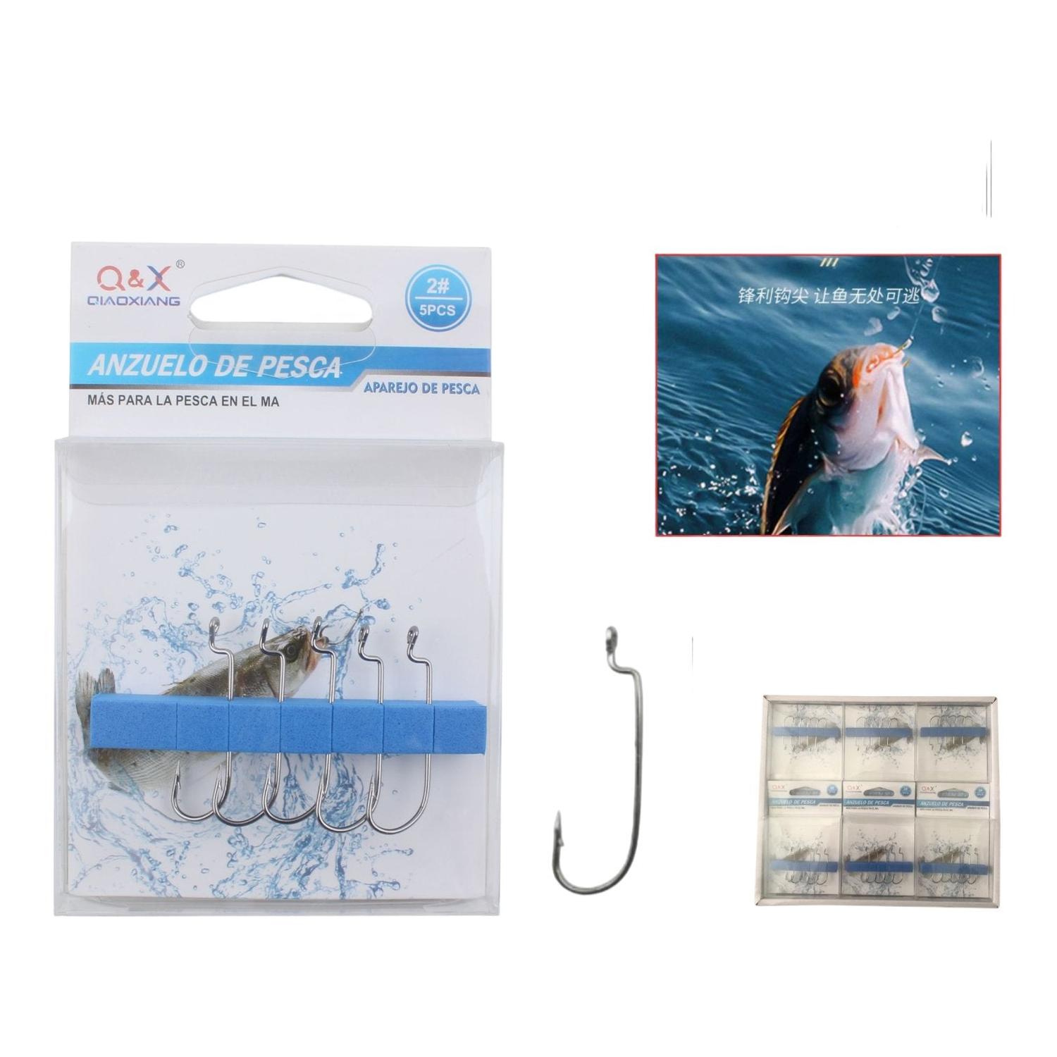 Gancho De Manivela Con Mango Recto 2# 5Pz