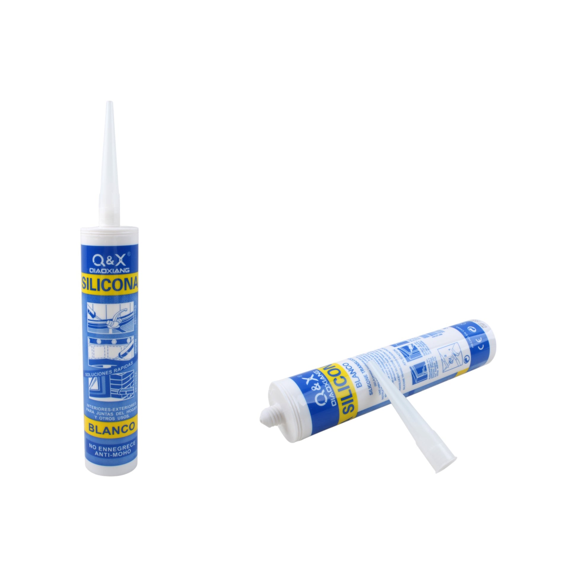 Silicona blanca para vidrios 280g