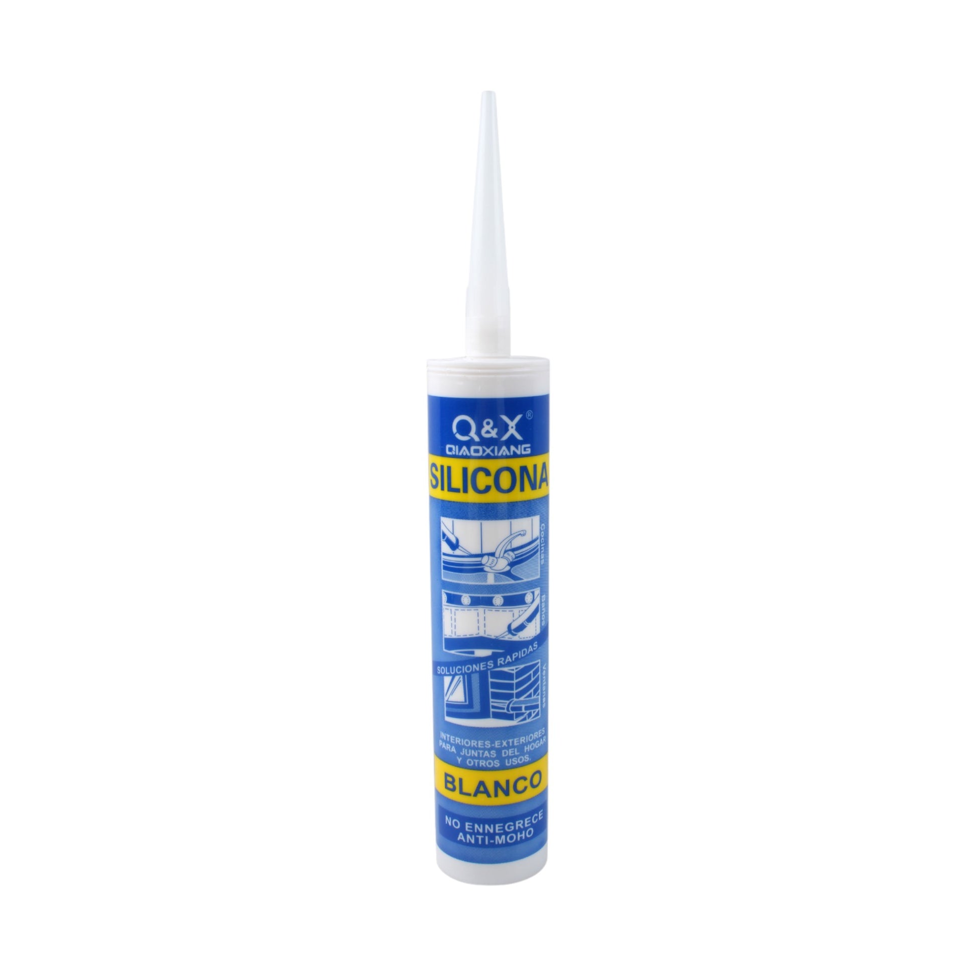 Silicona blanca para vidrios 280g