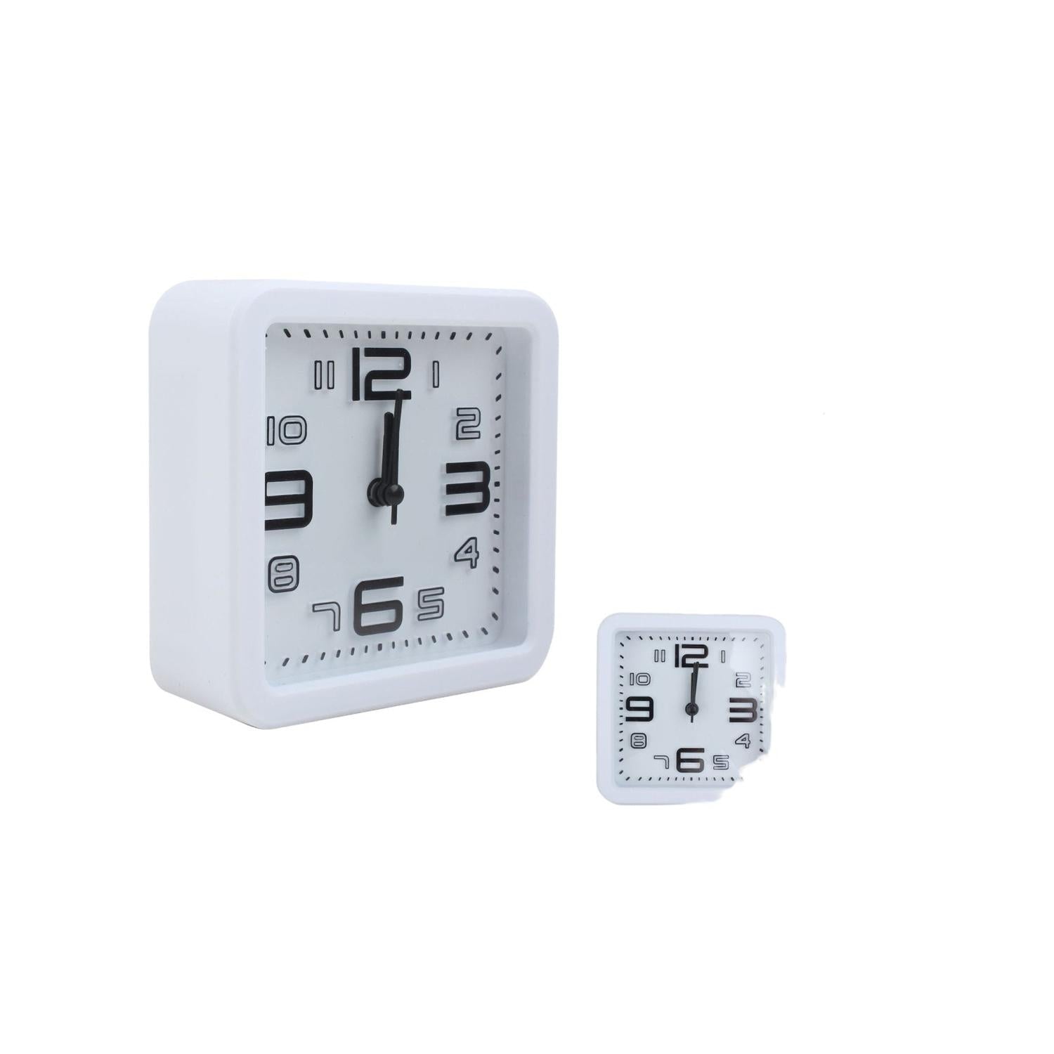 Reloj Despertador Cuadrado Minimalista