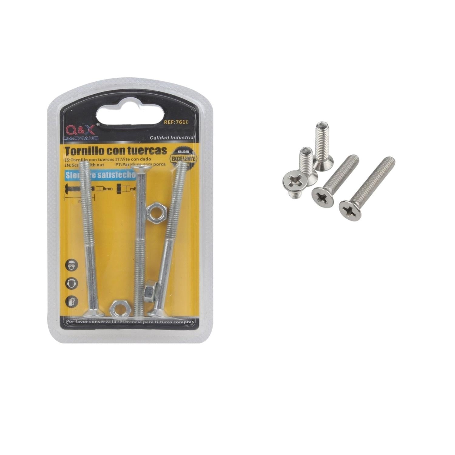 Perno Cruzado Con Tuerca 8*40+M8