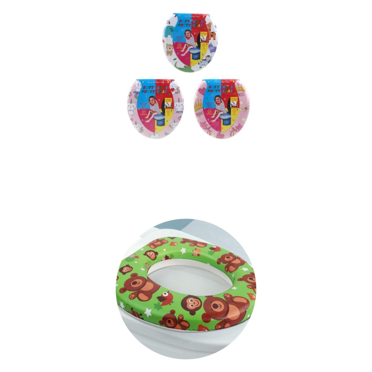 Tapa de inodoro para niños sin mango