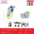 Rueda de nylon PP 3 pulgadas - vástago roscado giratoria (línea económica)