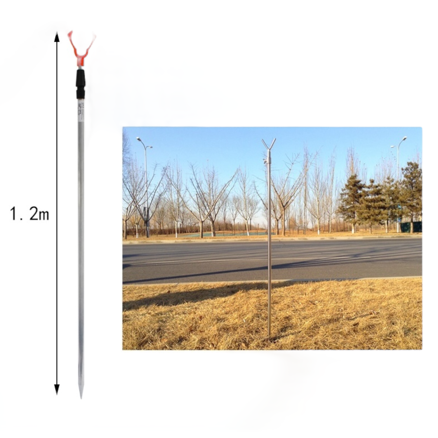 Soporte De Aluminio Para Caña De Pescar De 1,2 M.