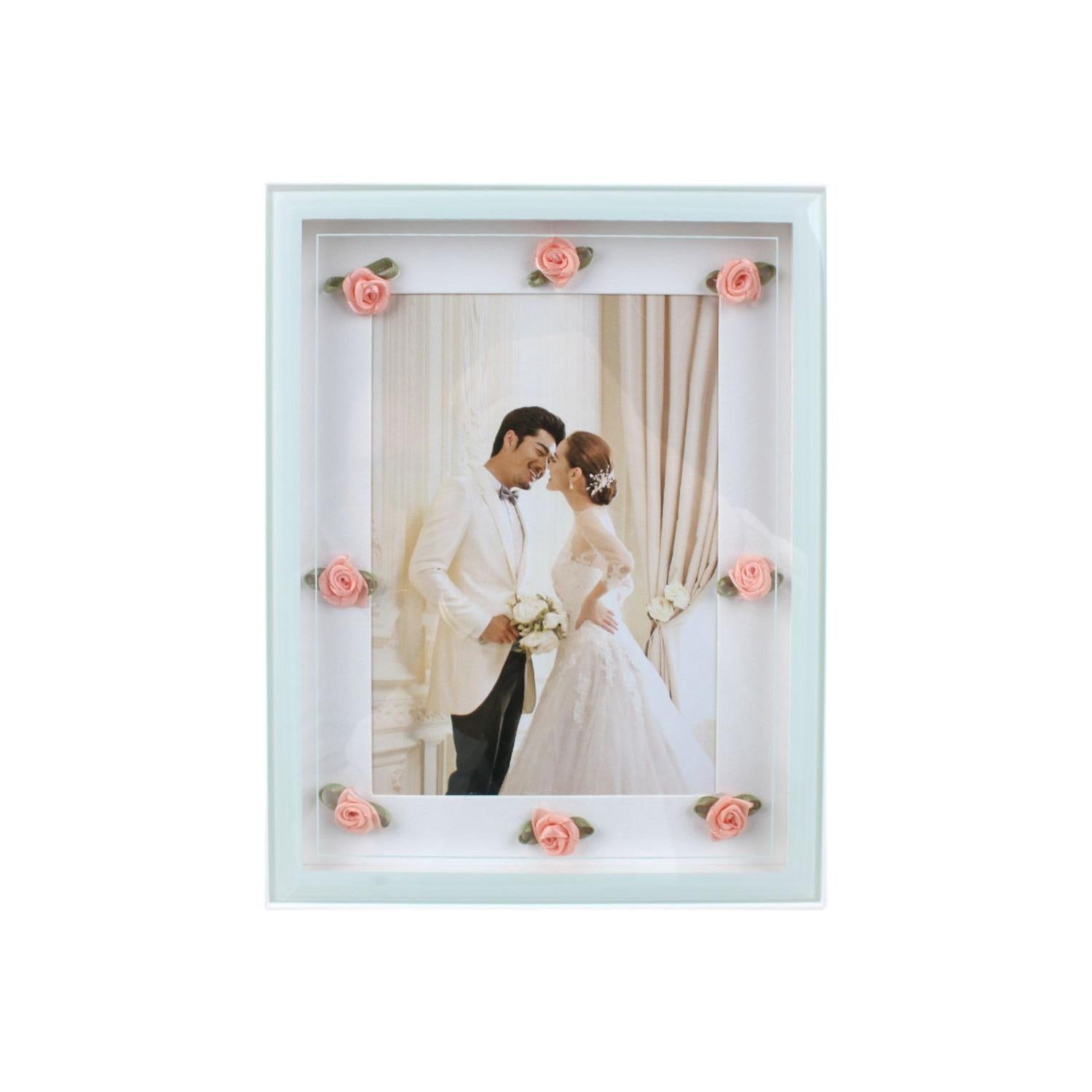 Marco de fotos 7100 borde blanco sin luz 15x20cm