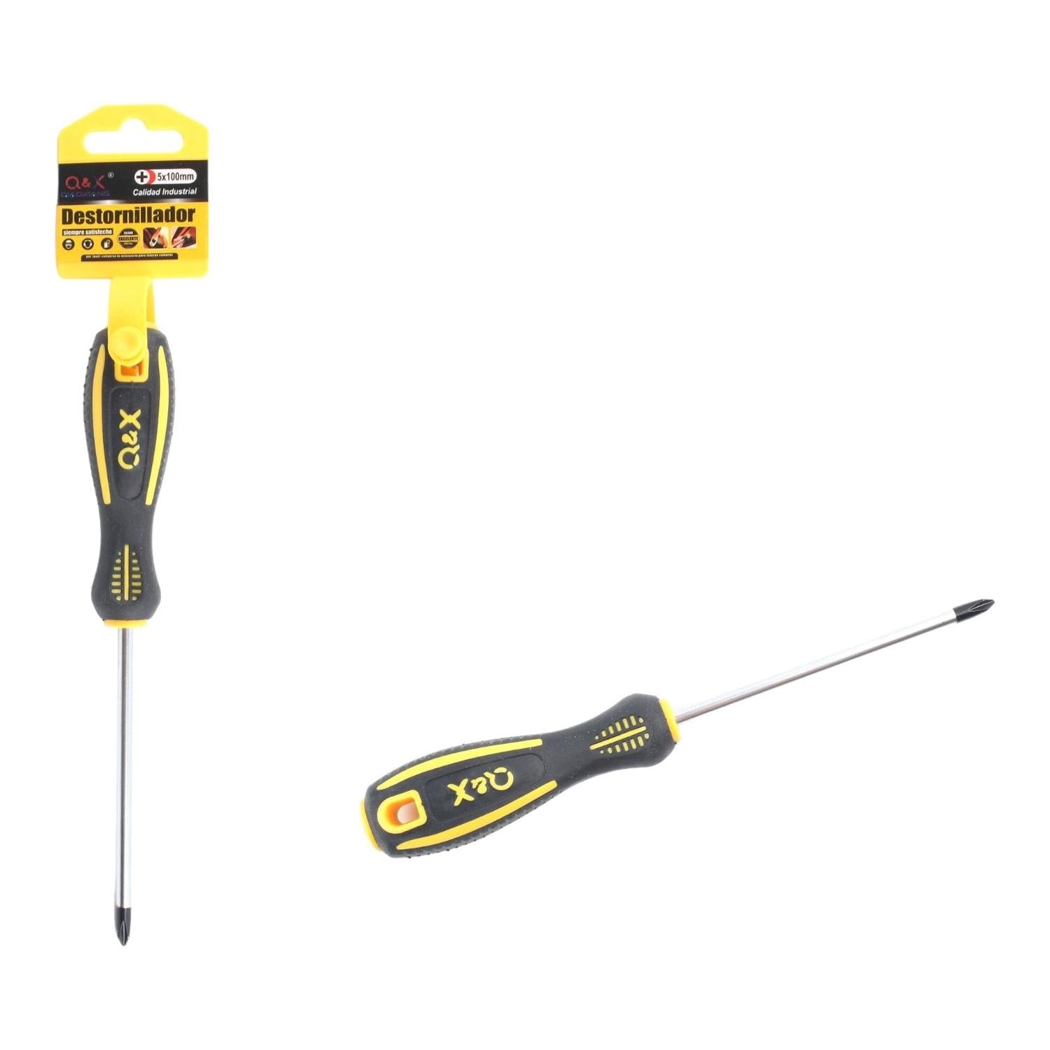 Nuevo Destornillador Mango Cuadrado (Cruz 5*100) Imantado