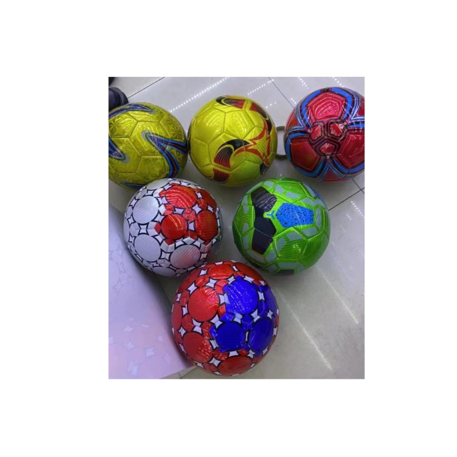 Balón de Fútbol N°5 Efecto Metálico – Colores Surtidos