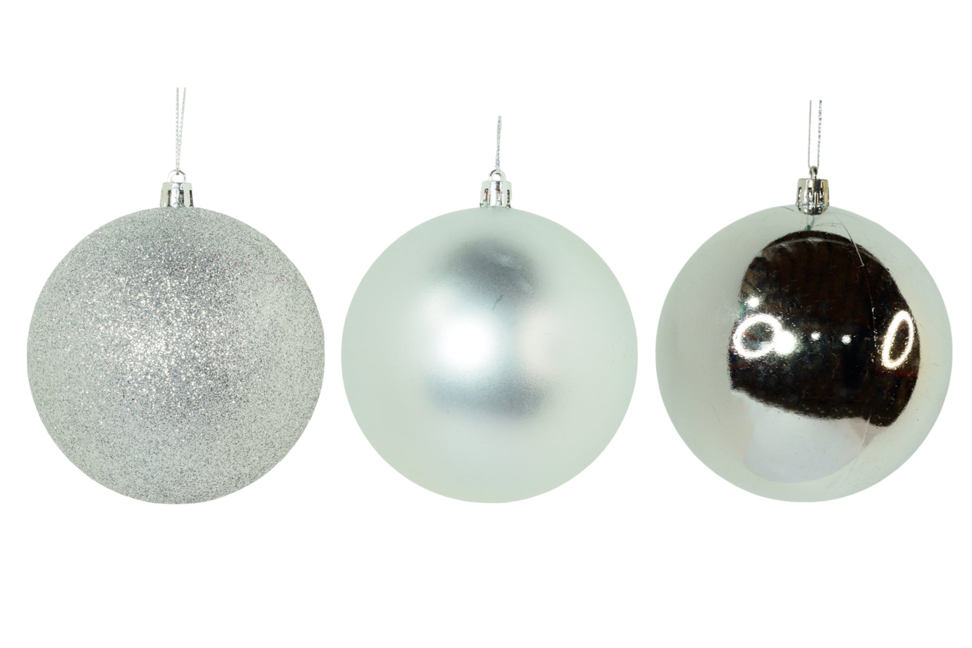 Bolas de Navidad 7cm 8/u 3 diseños - Q&X