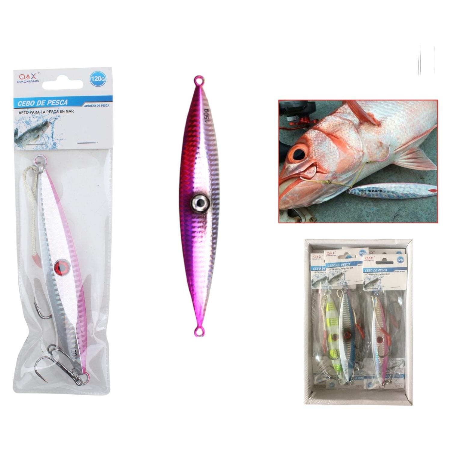 Pez De Plomo 1006-120G Con Anzuelo De Tres Garras