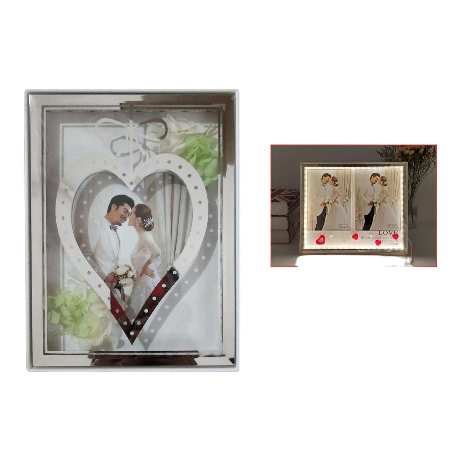 Marco De Fotos Versón Vertical 15*20Cm (Conector Usb Luz)