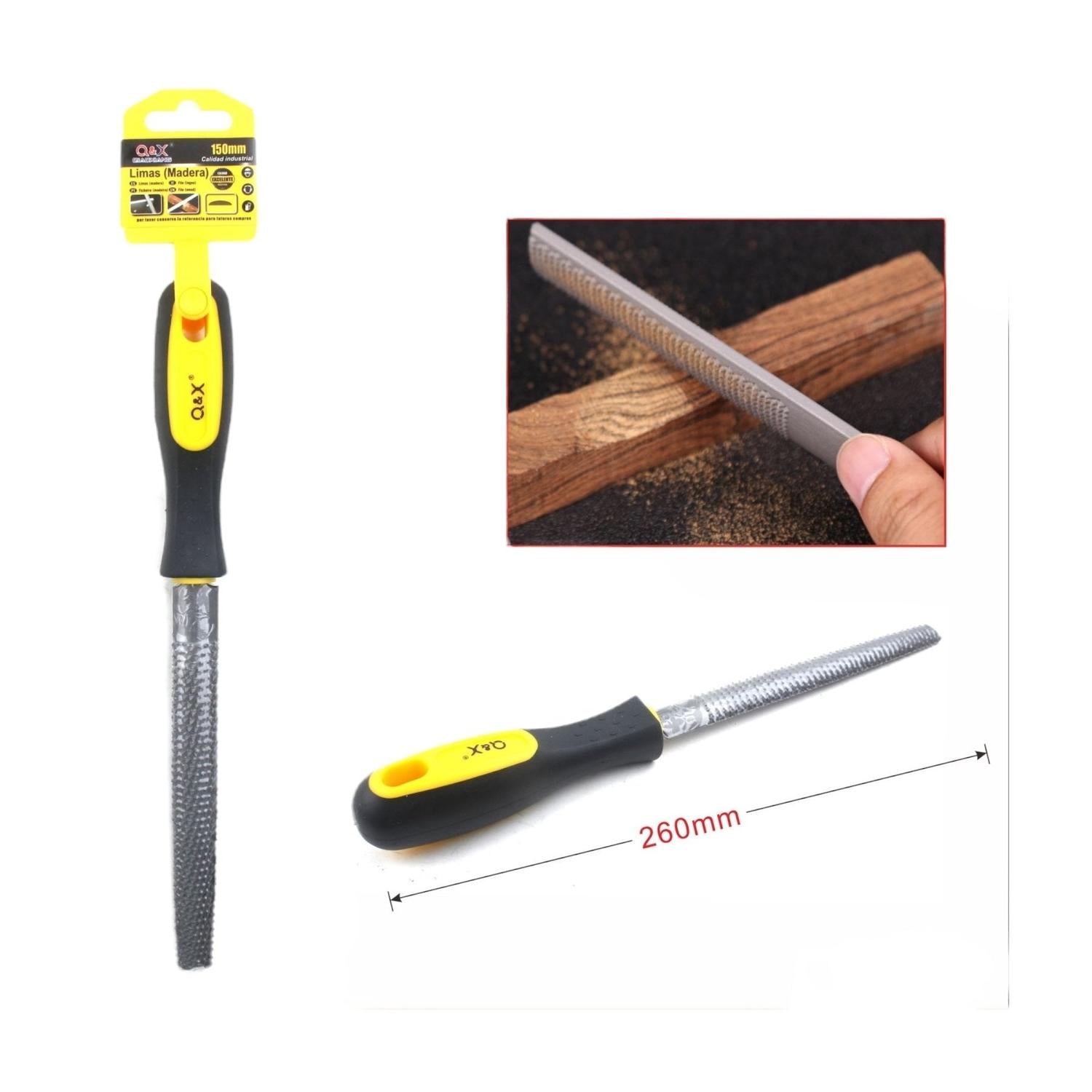 Lima De Acero Para Madera 150Mm Media Ca?A