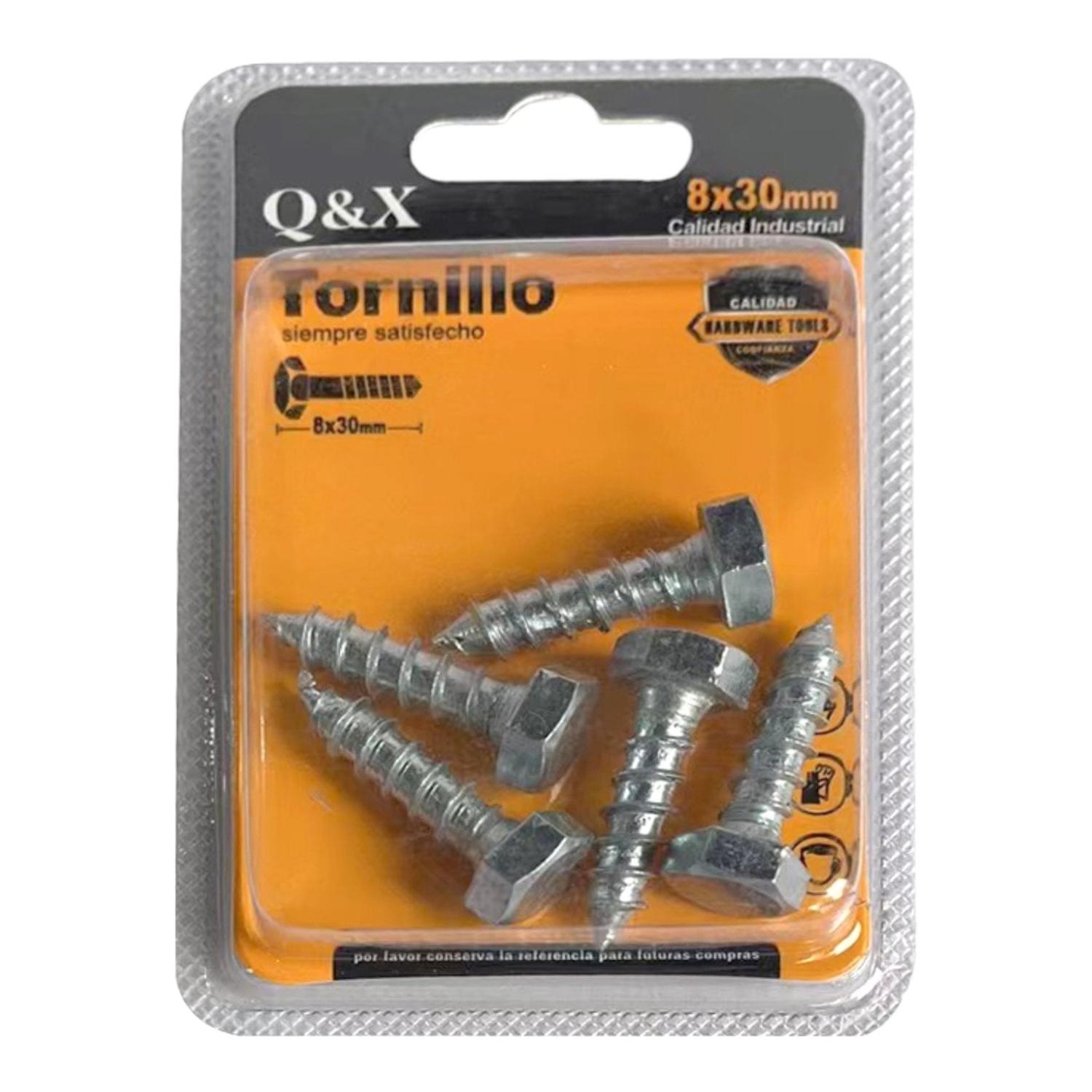 8*30 Tornillos Hexagonales Para Madera