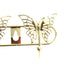 Colgador Metálico Decorativo 8 Ganchos Mariposa Dorado