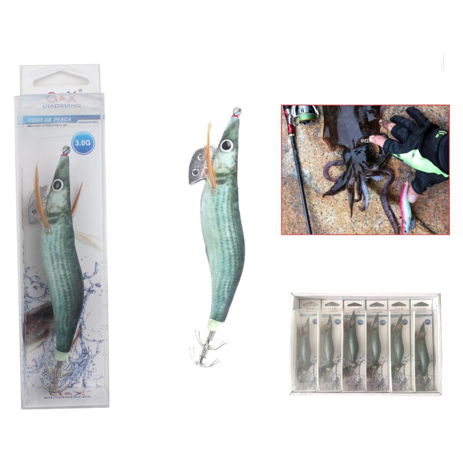 Señuelo Artificial Tipo Camarón 3.0G – Color Gris Camuflado