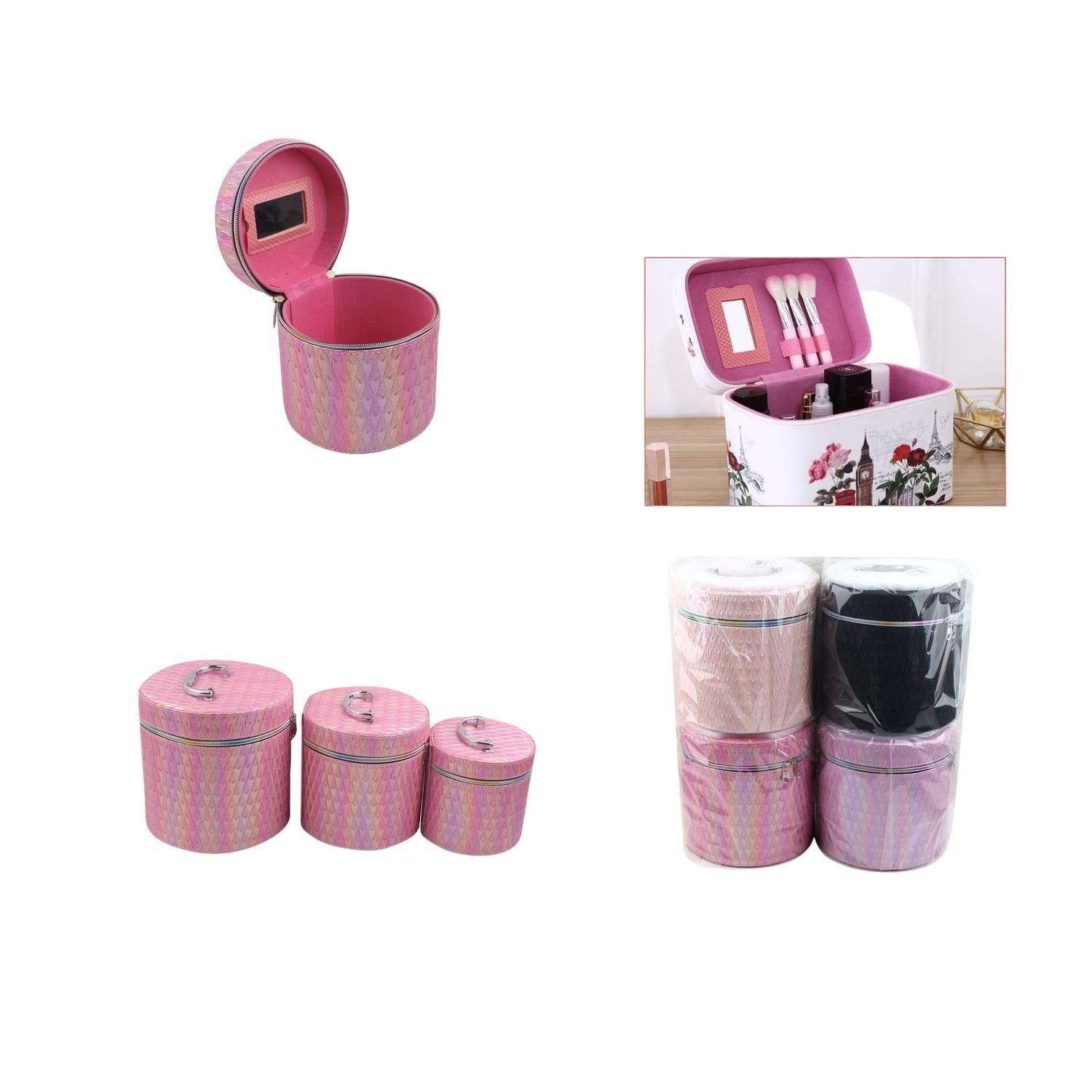 Set De Neceseres De Tres Piezas 802-3 (Serie De Amor Peque?a Tridimensional)