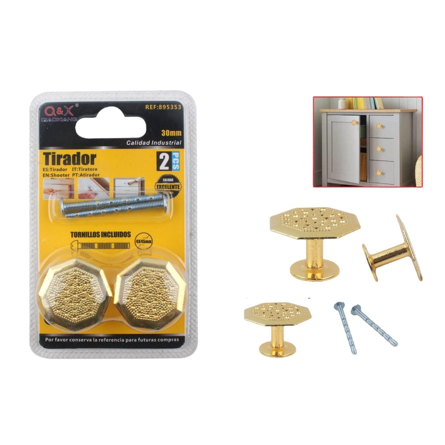 Mango Hexagonal Dorado