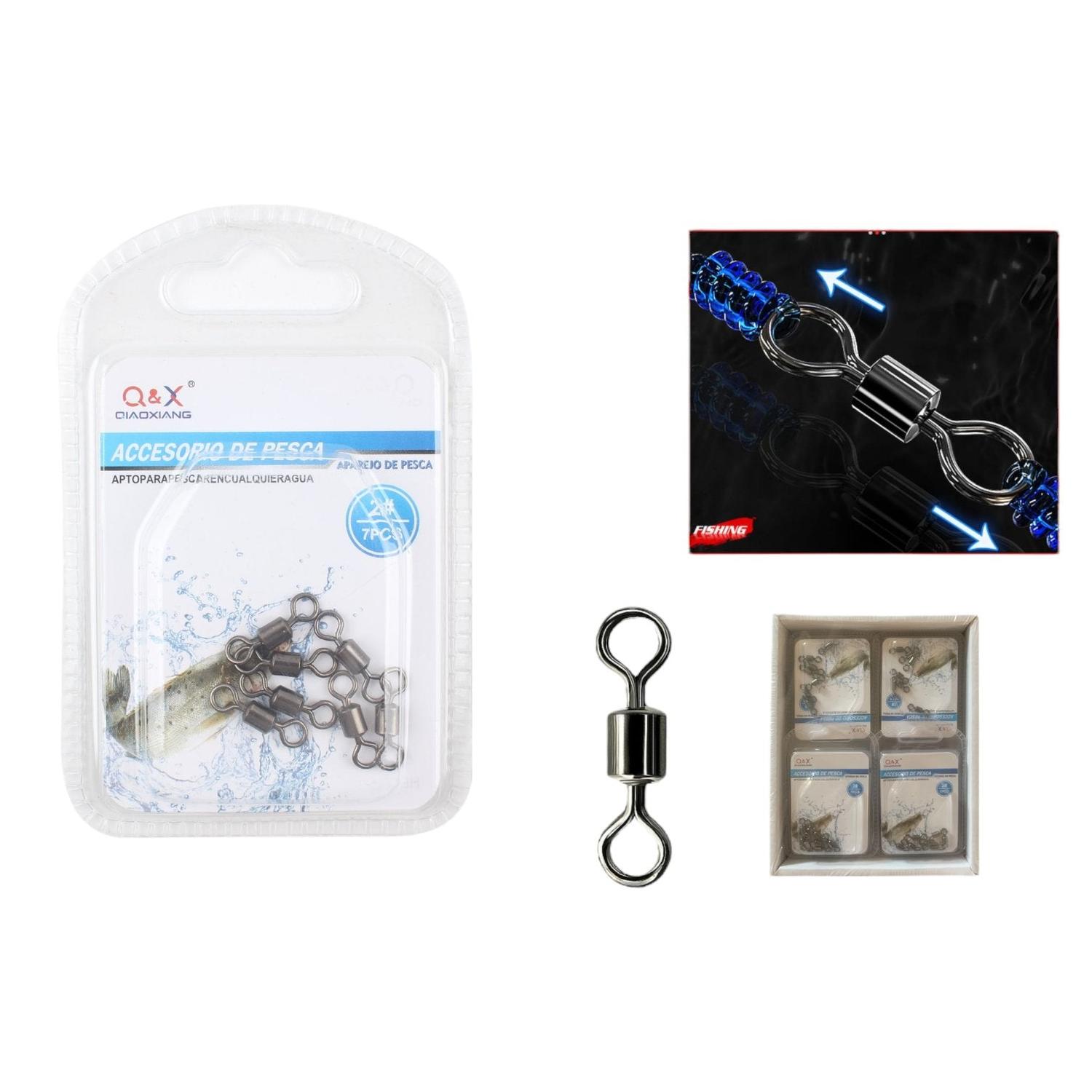 (Accesorios Para Artes De Pesca) Giratorio Americano 2# 7Pcs