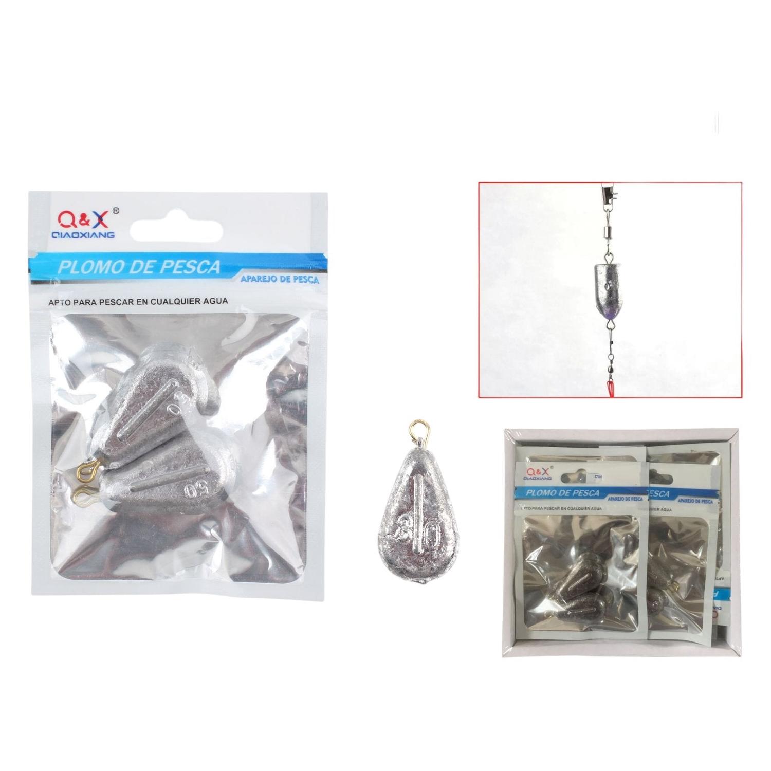 Colgante De Plomo Con Anillo De Cinturón Plano, 50G, 2 Uds.