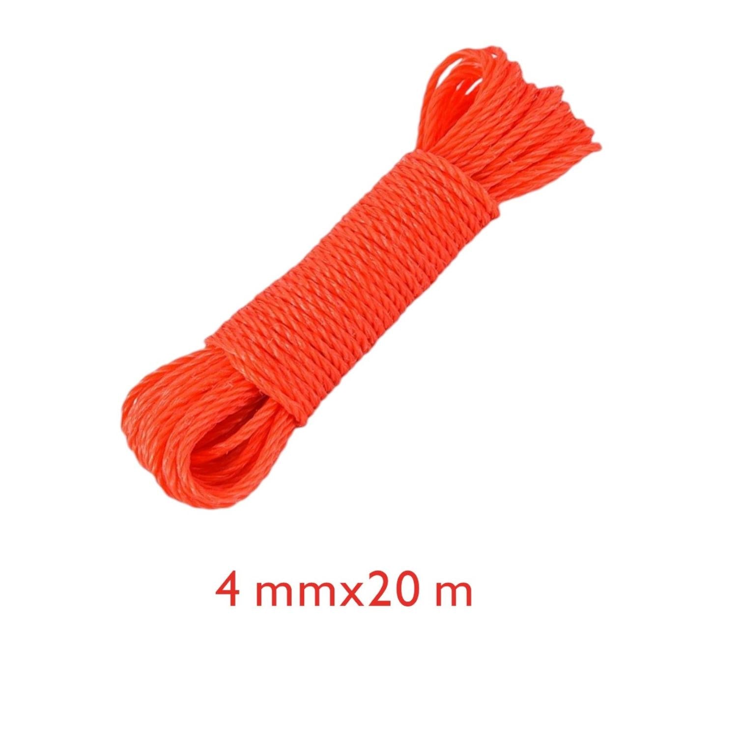 Cuerda de colgar ropa PE 4MM*20M con gancho azul modelo 310