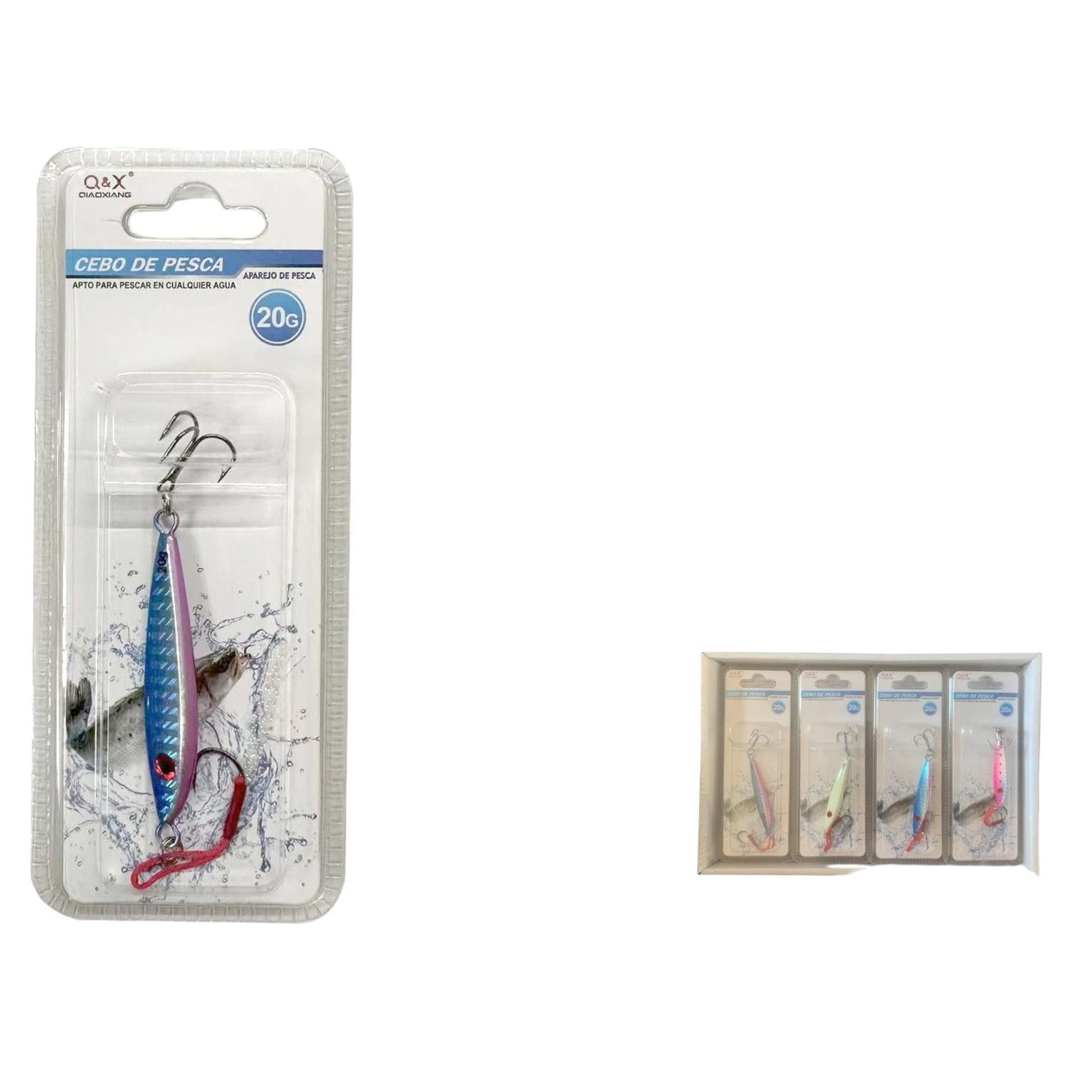 Pez De Plomo 1009-20G Con Anzuelo De Tres Garras