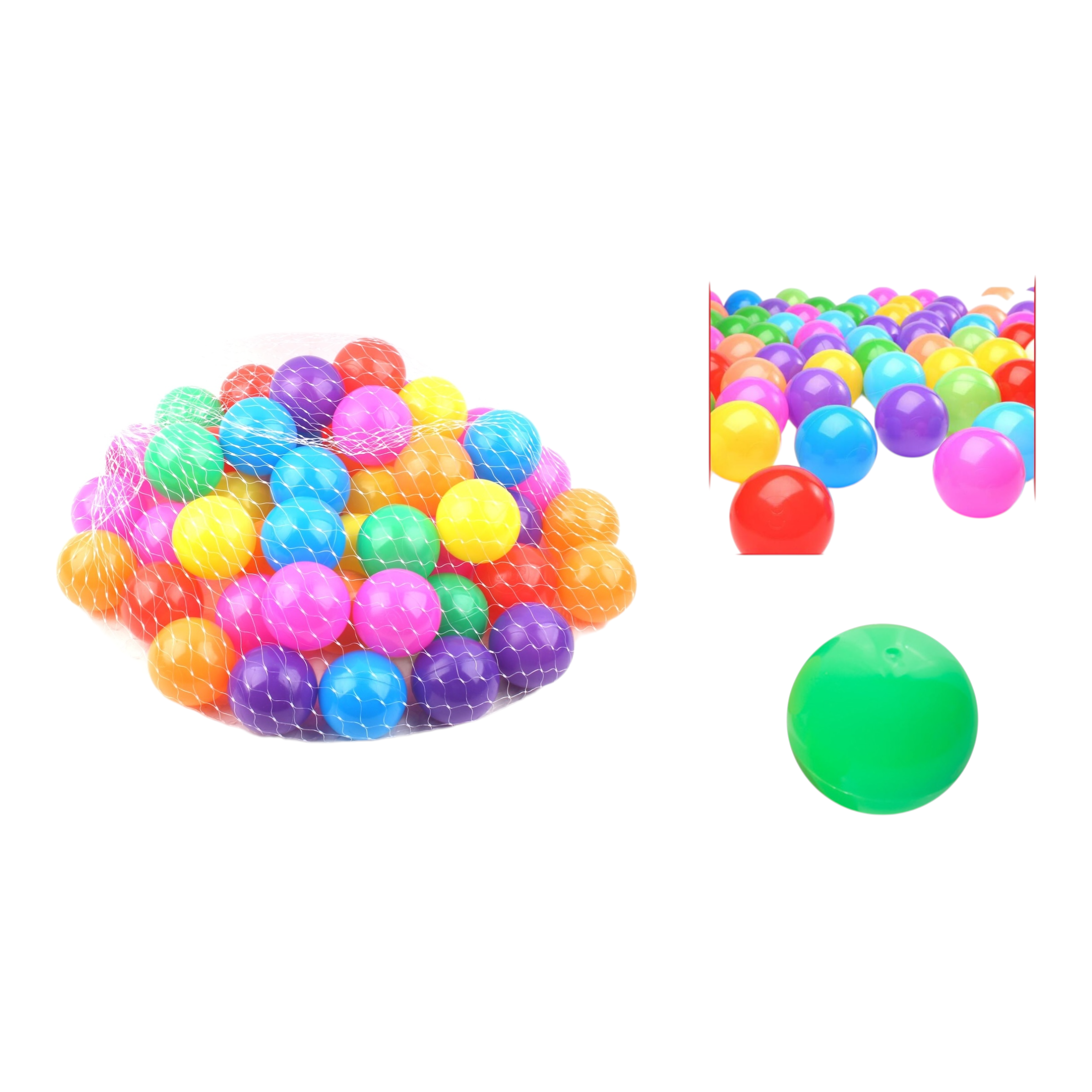 50 bolas marinas 8 cm