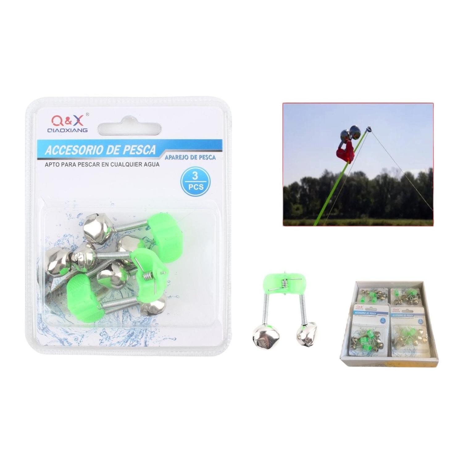 (Accesorios Para Aparejos De Pesca) Clip De Tablero De Doble Burbuja Doble Campana 3 Uds