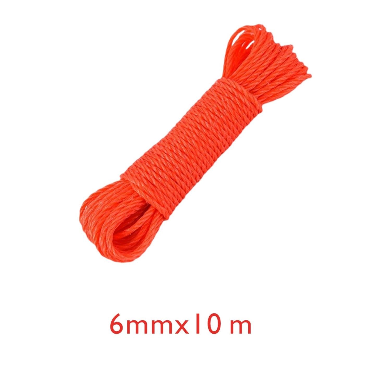 Cuerda de colgar ropa PE 6MM*10M con gancho azul modelo 65140