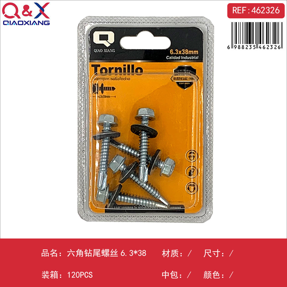 Tornillo autoperforante hexagonal 6.338