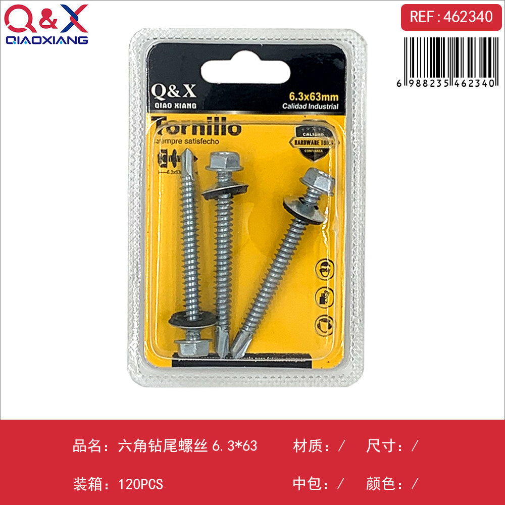 Tornillo autoperforante hexagonal 6.363