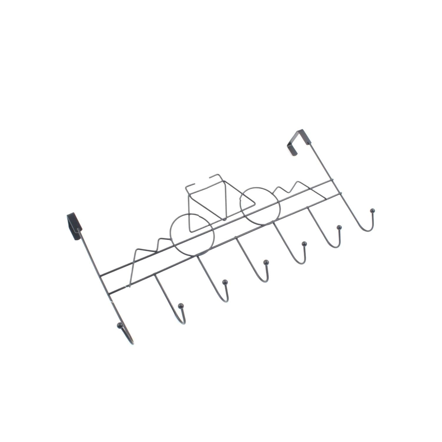 Ganchos en la Parte Trasera de La Puerta Blanco Y Negro 40*23*9Cm