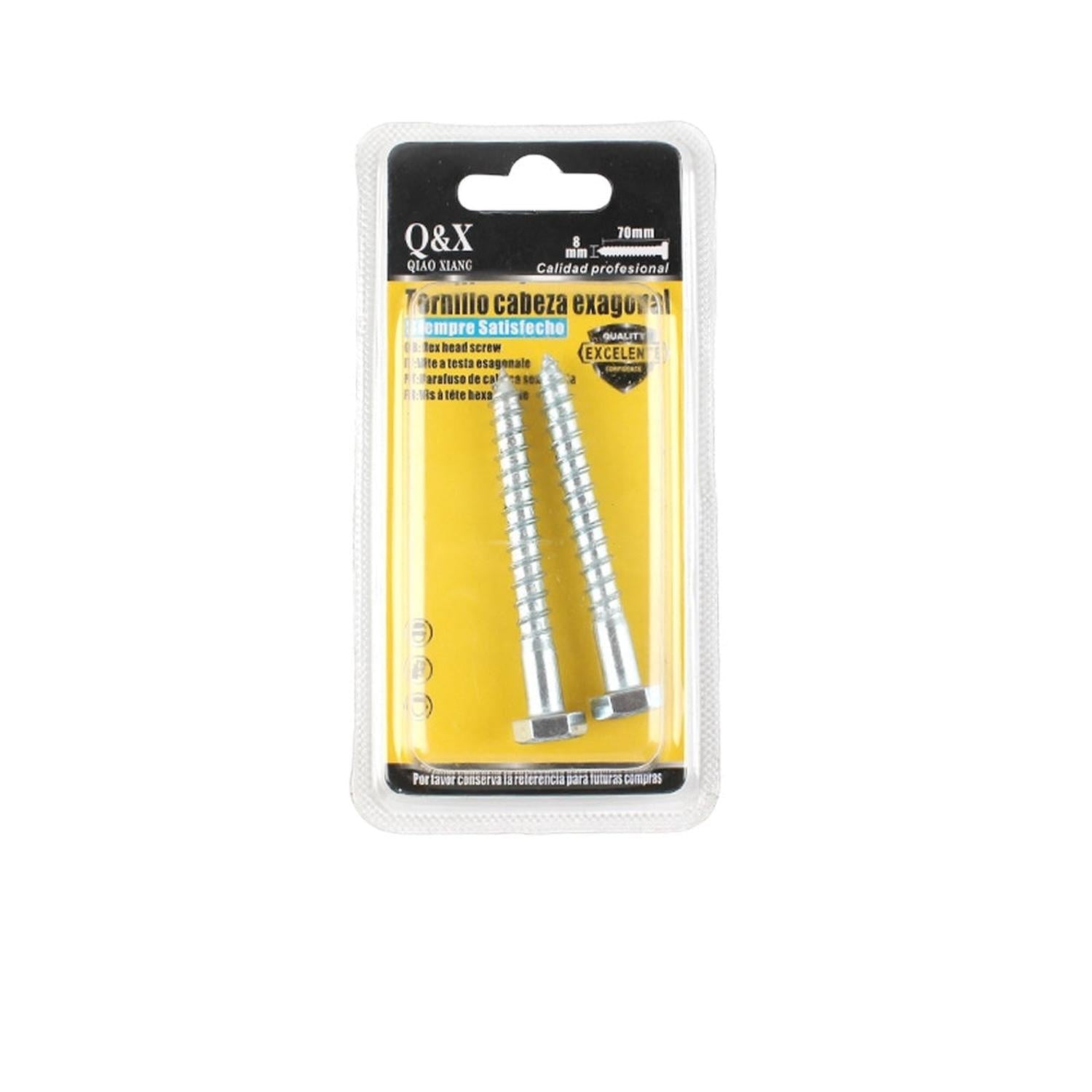 Tornillos Para Madera Hexagonales 8X70