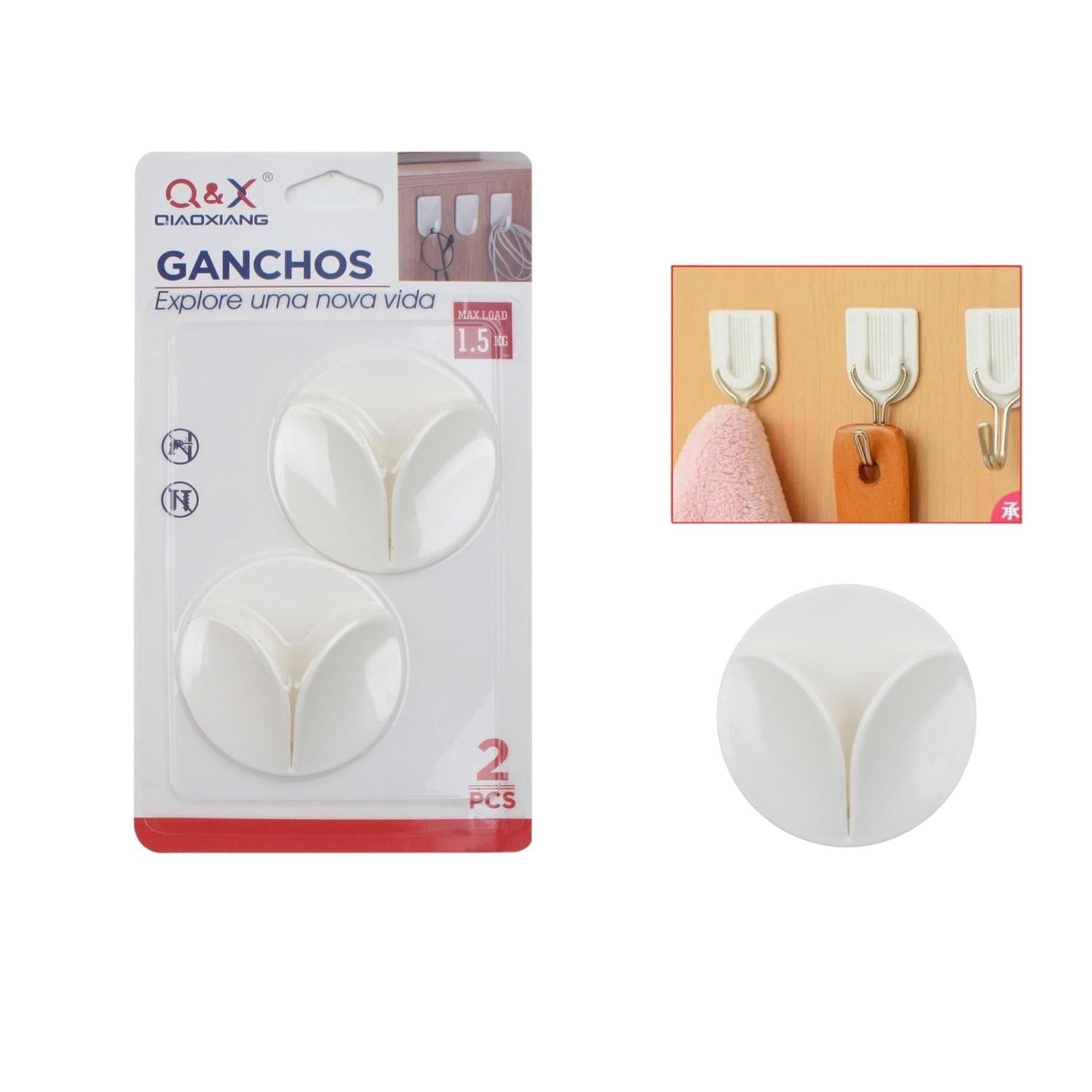 Ganchos Adhesivos Multiusos– Set de 2 Unidades
